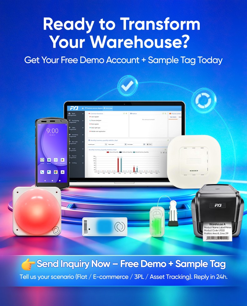 wireless led tags for precise item locating Ready to TransformYour Warehouse? Get Your Free Demo Account + Sample Tag Today